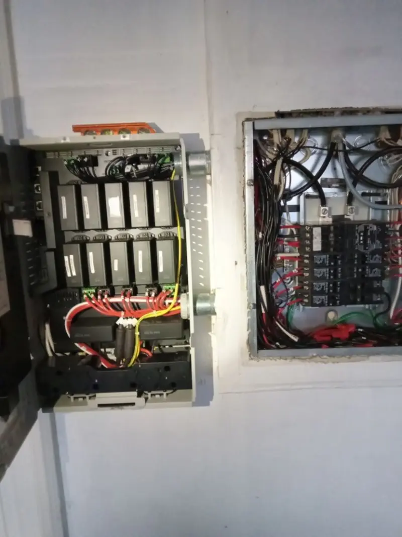 Electrical panel upgrade completed for Security Camera Wiring in Burtchville